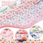 Hosuly 40 Pcs Pink Floral Jelly Fabric - Image 3