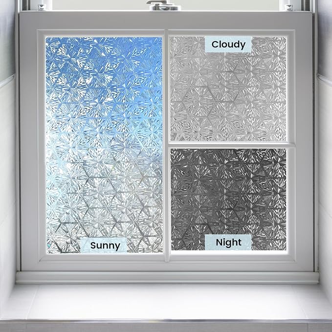 KESPEN Frosted Glass Window Privacy Film, Decorative Frost Window Clings - Image 4