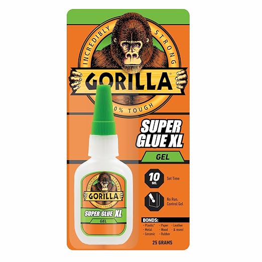 Gorilla Super Glue Gel XL, No‑Drip Control by Gorilla