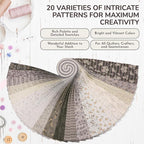 Tinyspool & Co.'s Twirlie Roll 40 Precut Quilting Fabric Strips - Image 4