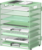 DALTACK 9-Tier Paper Organizer for Desk, Mesh Letter Tray Desk Organizer by DALTACK