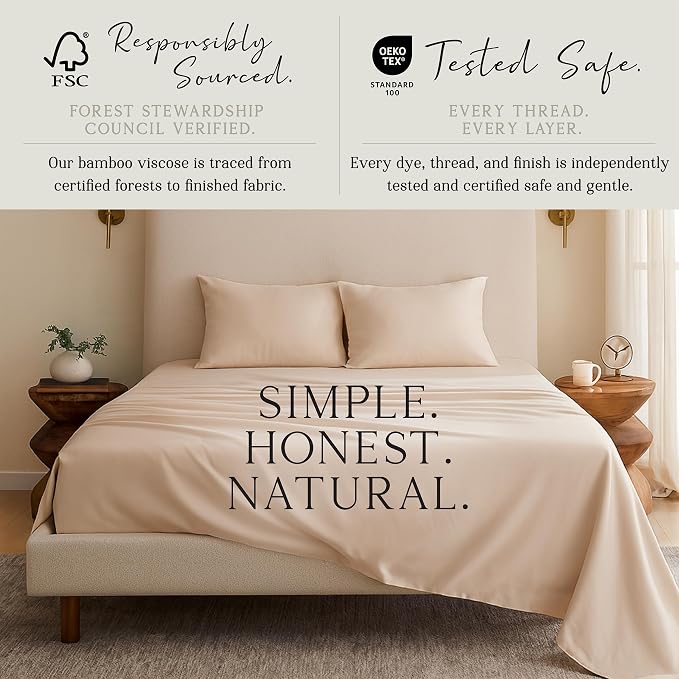 Karissa Mae Cooling Bamboo Viscose Standard Size Pillowcase Set | 100% - Image 4