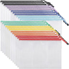EOOUT 24pcs Mesh Zipper Pouch Bags, by EOOUT