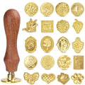 Vintage Wax Seal Stamp Set – 20-Piece Classic Seal Heads by Unknown