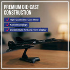 Postage Stamp USAF SR-71 Blackbird Die-Cast Metal Model – 1:200 Scale Strategic - Image 5