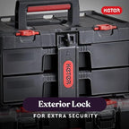 Keter Stack-n-Roll Two Drawer Tool Box - Image 4