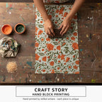 E-Tailor® Hand-Block Printed Pre-Cut Cotton Fabric Ideal - Image 5