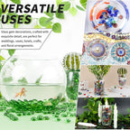 1 LB Green Flat Glass Beads, 160-180PCS Small Glass Marbles, Mini Flat Round - Image 6