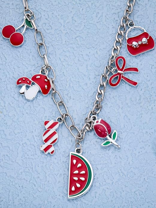 Silver-Tone Enamel Charms Set for DIY Jewelry Making - Image 5