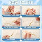 Riceshoot 48 Pcs Punch Needle Kit Adjustable Embroidery Tool Set - Image 6