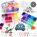 Fuse Beads Kit 24 Colors Melting Beads 21000 Pcs 5mm Beads by QUEFE