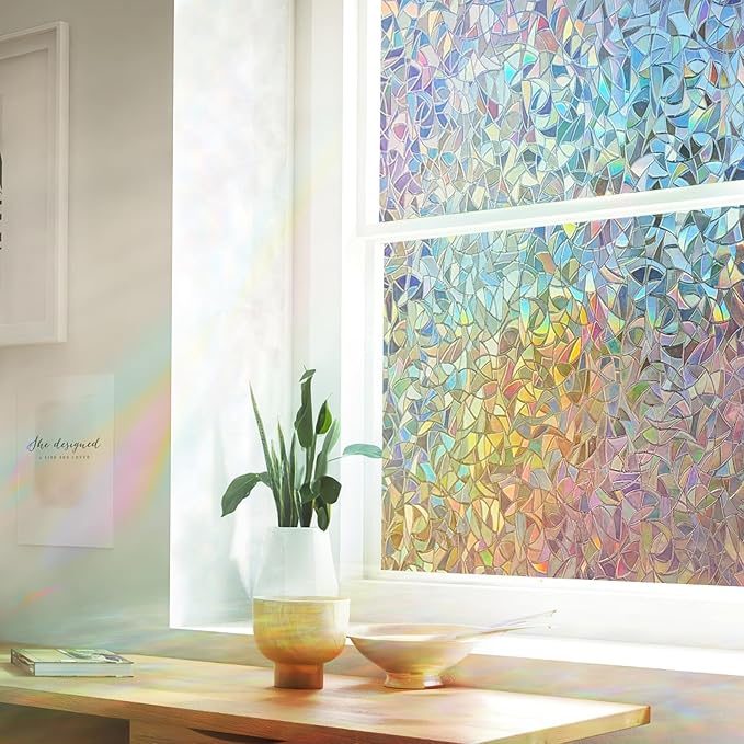 Mosaic Rainbow Light Effects Window Privacy Film by Artscape - Image 6
