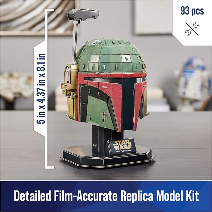 4D Build, Star Wars Boba Fett 3D Model Kit, Star Wars Collectibles & Desk Decor - Image 2