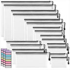 JARLINK 18 Pcs Mesh Zipper Pouch Bags, 8 Sizes | Multi-use Travel Bags by JARLINK