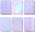 36 Sheets Holographic Laminating Sheets Clear Self Adhesive Sticker Paper | by CosrkHolographicLaminateSheets
