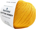 Cotton Hobby Yarn for Amigurumi Crochet & Knitting | 1.76 oz / 180 yds by buvemu