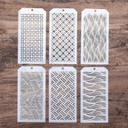 DIY Decorative Wave Stencil Template by SLGIFT