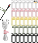 100Pcs Silicone Cable Ties Cord Organizer by ELECTRONICSORGANIZATION