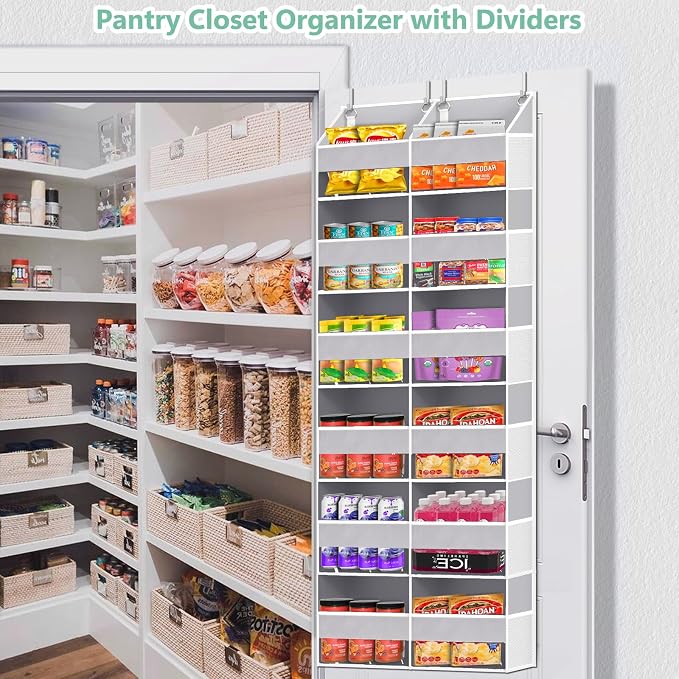 UVIAHOMI Heavy Duty Over The Door Organizer 6 Tiers, Extra Large Behind Door - Image 7