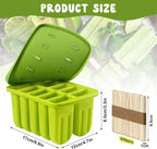 10 Cavity Popsicles Molds with 50 Pcs Popsicle Sticks, Bpa-free ice Pop Mold - Image 2