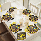 96pcs Construction Birthday Party Supplies Construction Theme Paper Plates and - Image 6