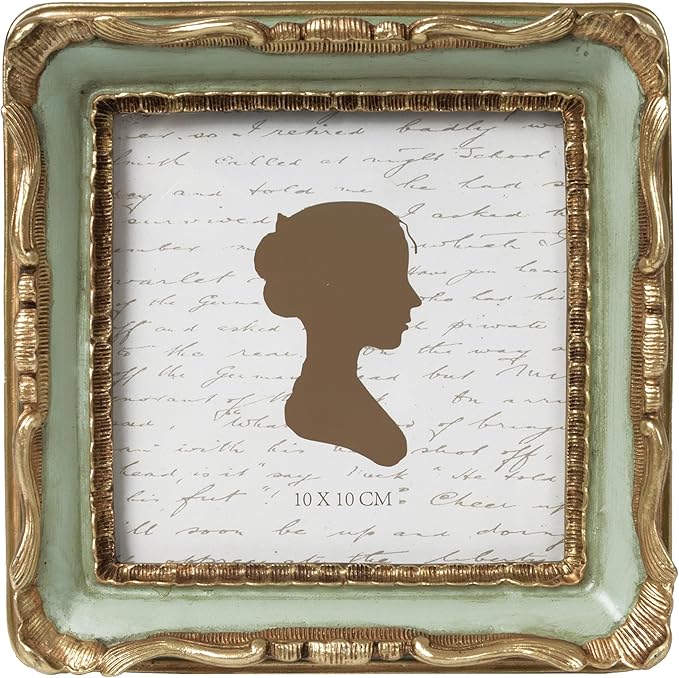 AELS 4x4 Inch Vintage Picture Frame, Elegant Antique Square Photo Frames by AELS