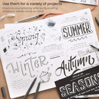 ARTEZA Hand Lettering Pens Set of 12 – Calligraphy and Brush Pens - Image 7