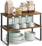 SONGMICS Cabinet Organizer Shelf, Kitchen Storage, Spice Rack, Expandable - Image 8