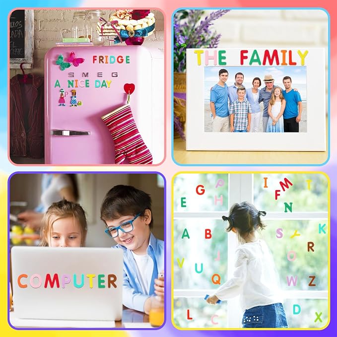 600Pcs Foam Letters Stickers Self Adhesive A-Z Alphabet Stickers | Colorful - Image 7