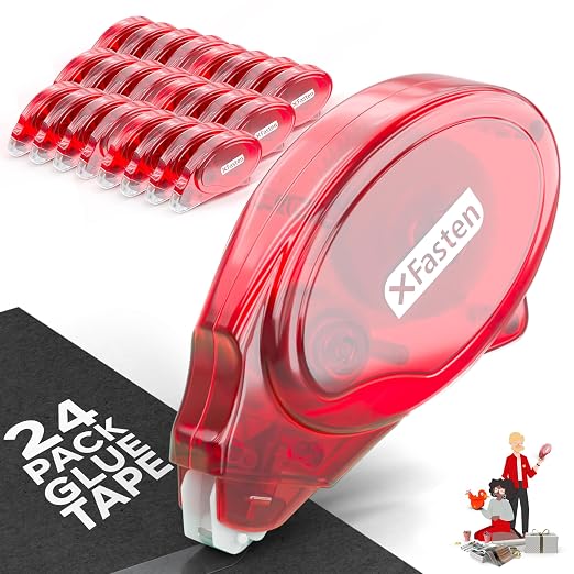 XFasten Double Sided Glue Tape Roller by XFasten