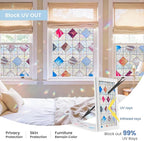 ADD.HERES Window Privacy Film, Stained Glass Decorative Static Cling, Removable - Image 2