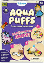 Skillmatics Aqua Puffs 3D Art Kit – Princesses & Unicorns, Mess-Free Toy | by Skillmatics