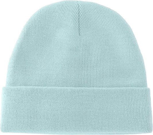 ROYBENS 100% Cotton Baby Beanie Cute Toddler Winter Hat Boys Girls Kids Soft Warm Knit Cuffed Caps Beanies for 0-8 Years