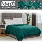Green Weighted Blanket for Adults 15lbs, Twin Full Size Cooling Heavy Throw - Image 3