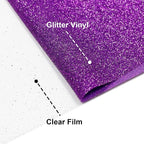 Glitter Iron On 12in X 8ft, HTV Heat Transfer Vinyl | Glitter HTV Easy to Cut & - Image 3