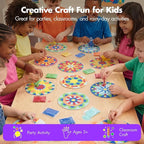 Podzly Sand Painting Mandala Coloring Craft Kits 24 Piece – Self-Adhesive Sand - Image 3