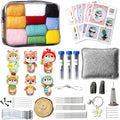 KIDS KING Needle Felting Kit for Beginners & Adults – 6 Piece of Shiba Inu by Unknown