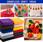 HaoFeijh Felt Fabric 72 * 36 Inch Wide 1.6mm, Fabric Sheets Soft Woven Acrylic - Image 3