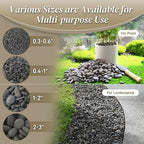Quibbay 5 lbs Natural Mexican Beach Pebbles, 1-2 Inch Large River Rocks - Image 6