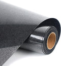 Black Glitter HTV Heat Transfer Vinyl Rolls 12 Inch by 5 feet Roll Iron on DIY by SHOMKIEE