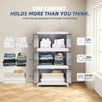 SAILUN 87Gal/348Qt Stackable Storage Bins Folding Collapsible Storage Bins - Image 5