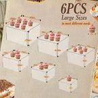 6 PCS Buffet Risers, Large Food Risers - Image 2