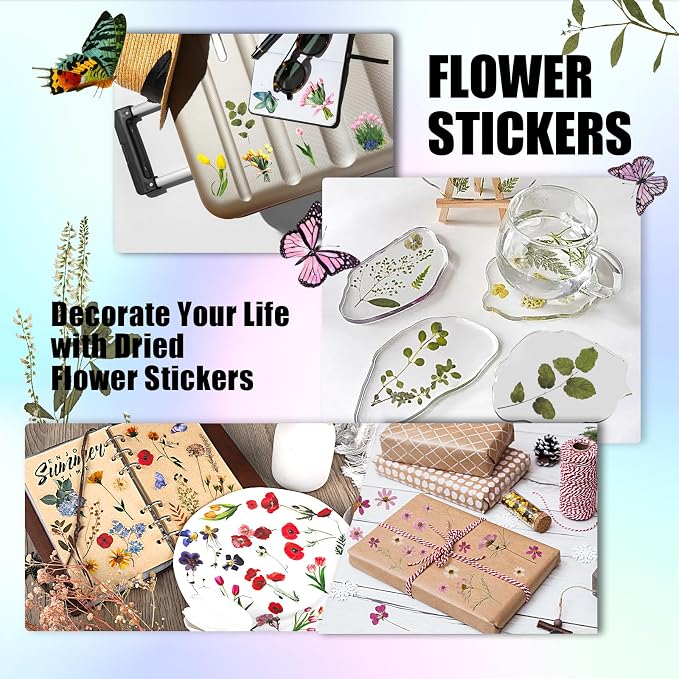 Arme Flower Stickers for Scrapbooking, Decorative Floral Stickers, Small Flower - Image 5