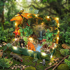 Teyva Daily 48 Pcs Rainforest Diorama Kit Habitat Project Box Set Rain Forest - Image 4