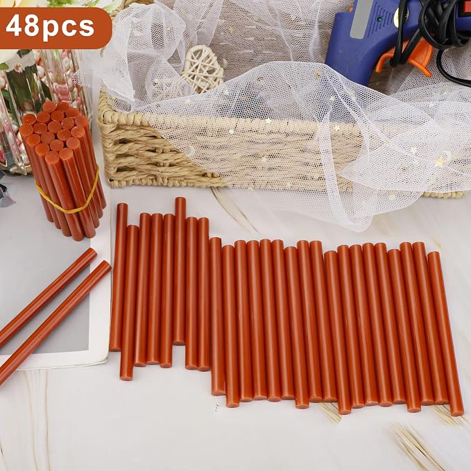 Manarty Brick Red Hot Glue Stick, Adhesive EVA Glue Sticks Standard - Image 5