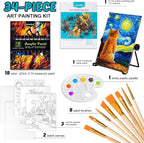 koseibal Acrylic Paint Set for Kids, Art Painting Supplies Kit - Image 2