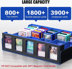 Trading Card Storage Box with Commander Display, 5-Row Deck Case with Removable - Image 2