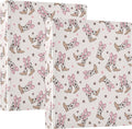 Pink Bow Cowgirl Round Ring Binders 1.5 Inch Doodle Bow Knot 3 Ring Clipboard by Wamika