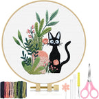 TINDTOP Embroidery Kit for Beginners Adult, Cat Embroidery Kit | Include by TINDTOP