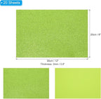 PATIKIL Light Green Shiny EVA Glitter Foam Sheet 11 x 8 Inch 2mm Thick Sparkle - Image 2